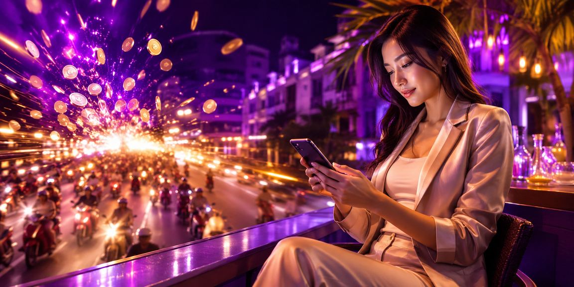 Không gian đêm Hà Nội lung linh ánh neon gắn liền với casino và cá cược mobile