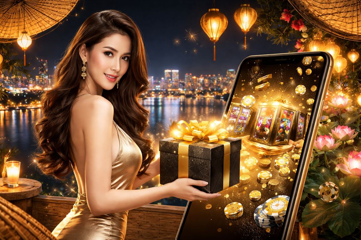 Người dùng đội nón lá chơi casino trực tuyến trên điện thoại tại Hà Nội