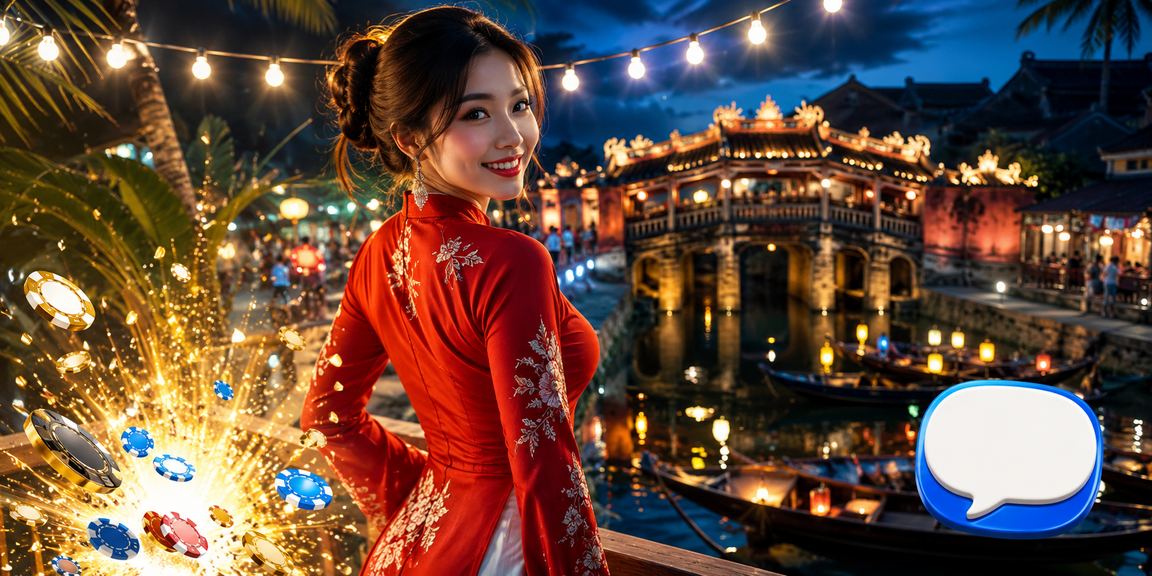 Không khí giải trí casino sang trọng trong khung cảnh phố cổ Hội An về đêm